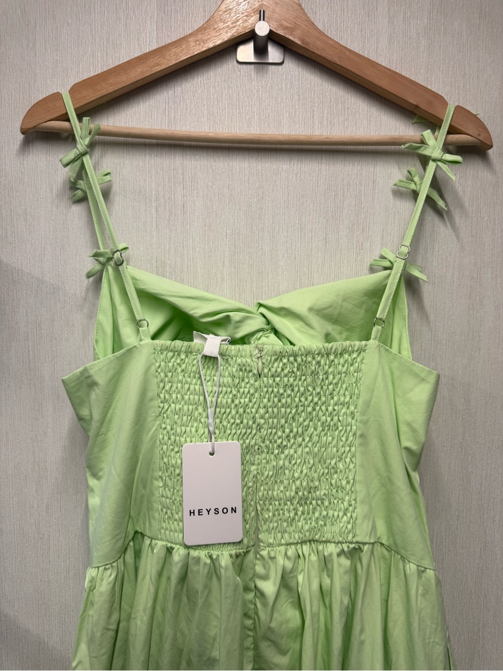 NWT Heyson “Summer I Turned Pretty” Limelight Midi Dress, Size Large - Picture 8 of 11